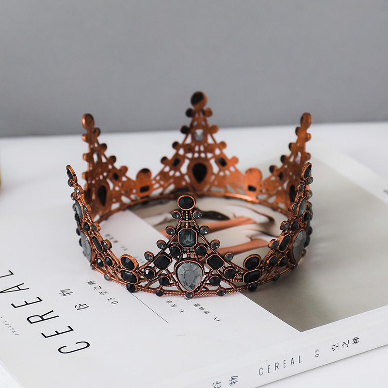 Crown Cake Decorative Ornaments Lace Queen Baroque Seaweed Starry Baking Decoration Birthday Cake Crown