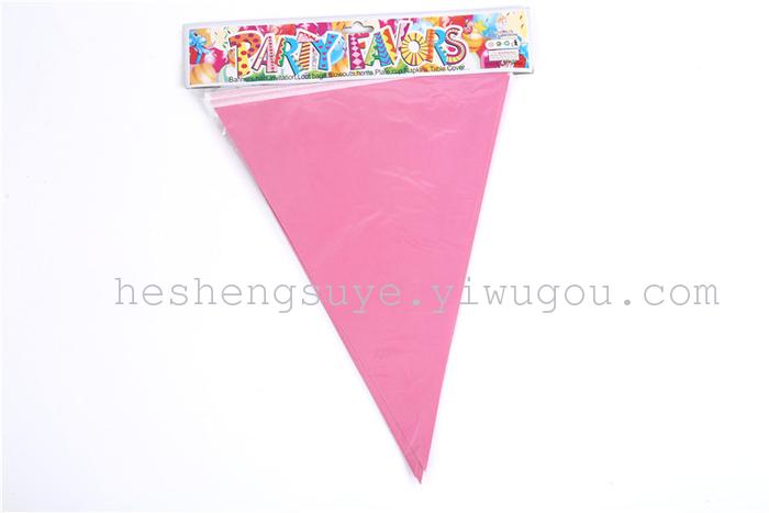 Monochrome triangle flag hanging flag birthday party arrangement supplies