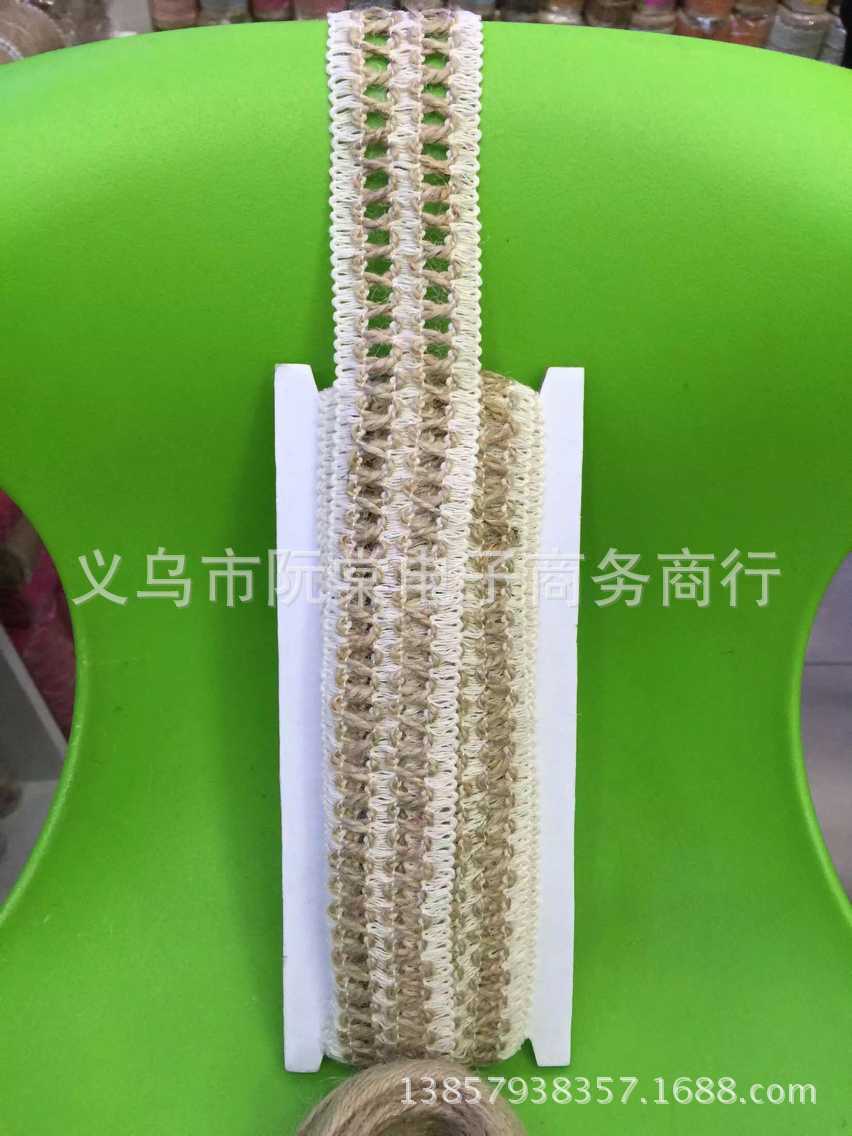 Factory direct sale hemp-rope hemp-weaving with hemp-twist side table flag triangle-flag tableware bag