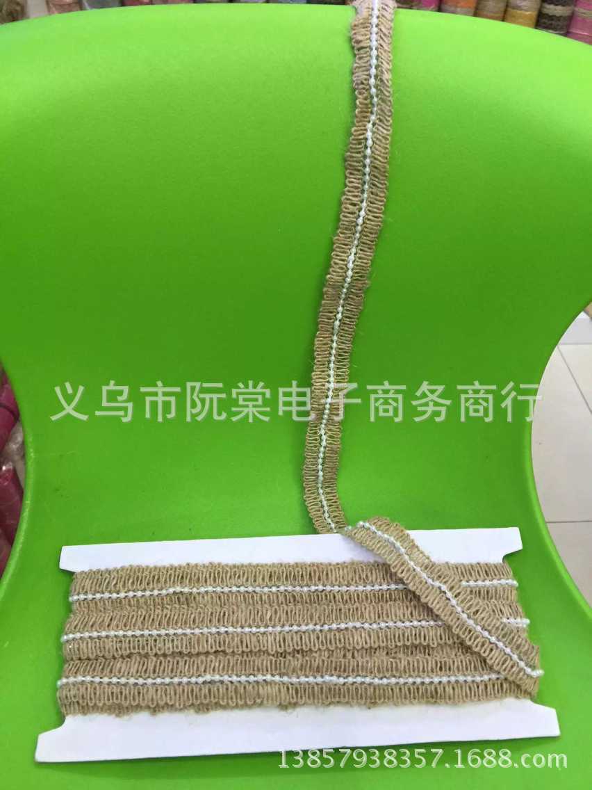 Factory direct sale hemp-rope hemp-weaving with hemp-twist side table flag triangle-flag tableware bag