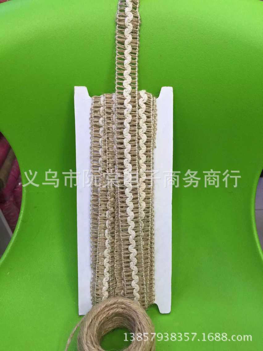Factory direct sale hemp-rope hemp-weaving with hemp-twist side table flag triangle-flag tableware bag