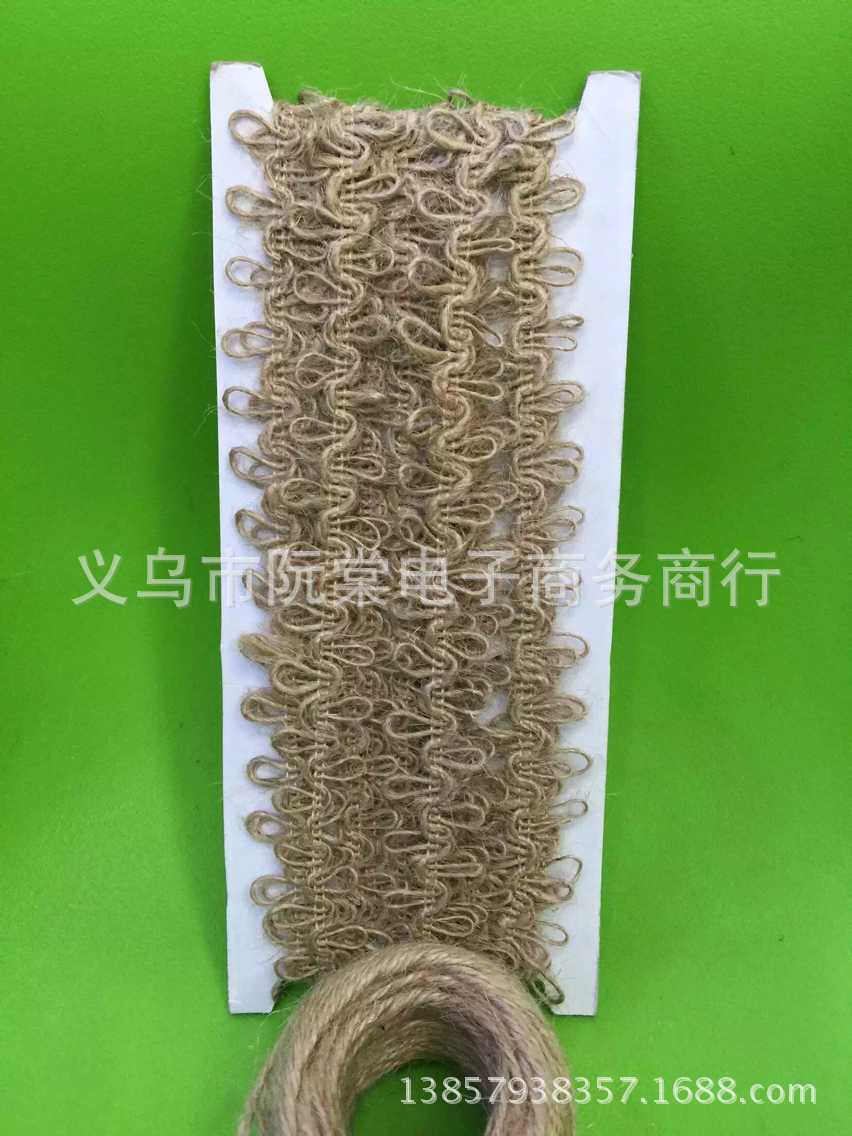 Factory direct sale hemp-rope hemp-weaving with hemp-twist side table flag triangle-flag tableware bag