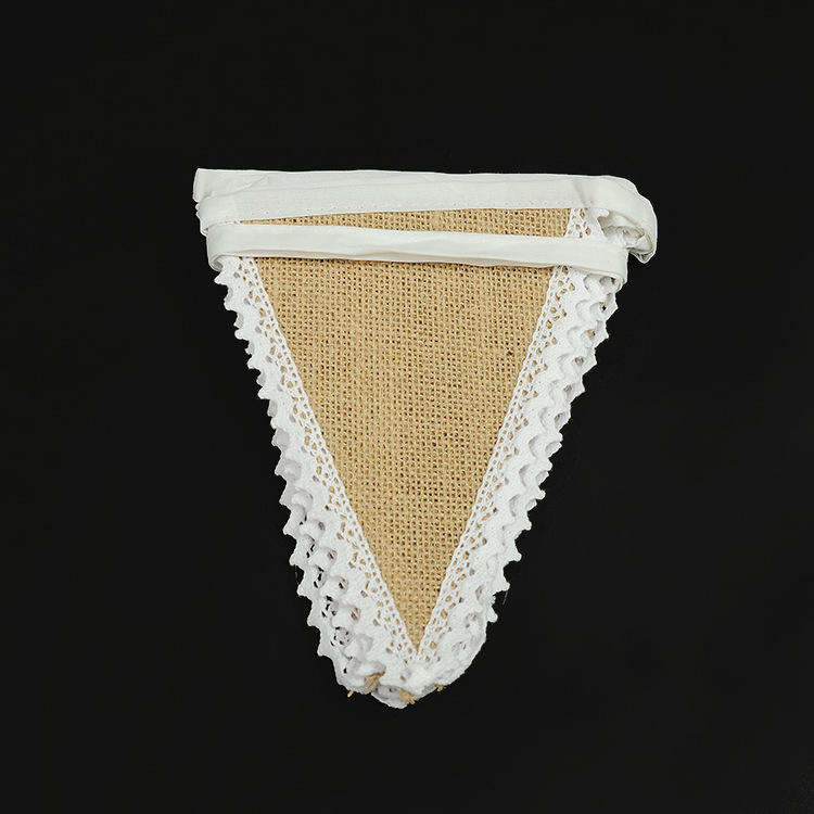 DIY linen decoration triangle-flag party decoration package side -flag Christmas wedding supplies DIY linen decoration triangle-flag party decoration package side -flag Christmas wedding supplies