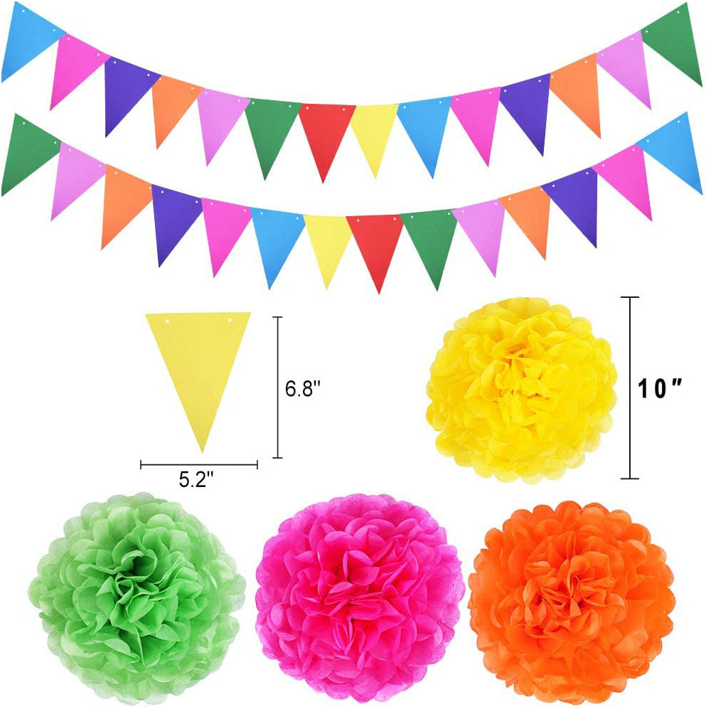 Factory Direct Sales Mexican Party Festival Colored Paper Ball Paper Flower Ball Paper Fan Flower Triangle Hanging Flag Birthday Party Factory Direct Sales Mexican Party Festival Colored Paper Ball Paper Flower Ball Paper Fan Flower Triangle Hanging Flag Birthday Party