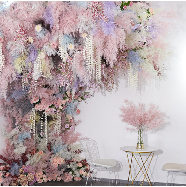 Wedding Simulation Short Branch Misty Plastic Flowers Background Wedding Hall Ceiling Road Lead Flower Fake Flower Wedding Simulation Short Branch Fan Wedding Simulation Short Branch Misty Plastic Flowers Background Wedding Hall Ceiling Road Lead Flower Fake Flower Wedding Simulation Short Branch Fan