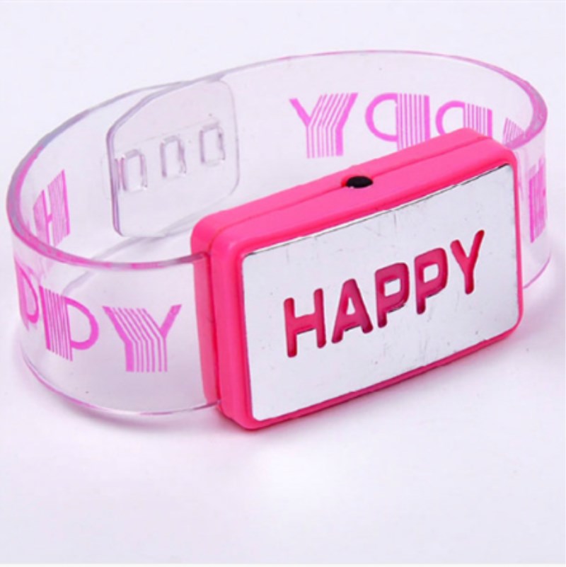 The new LED flashlight bracelet with luminous bracelet and luminous bracelet can customize the customer&#039;s logo.