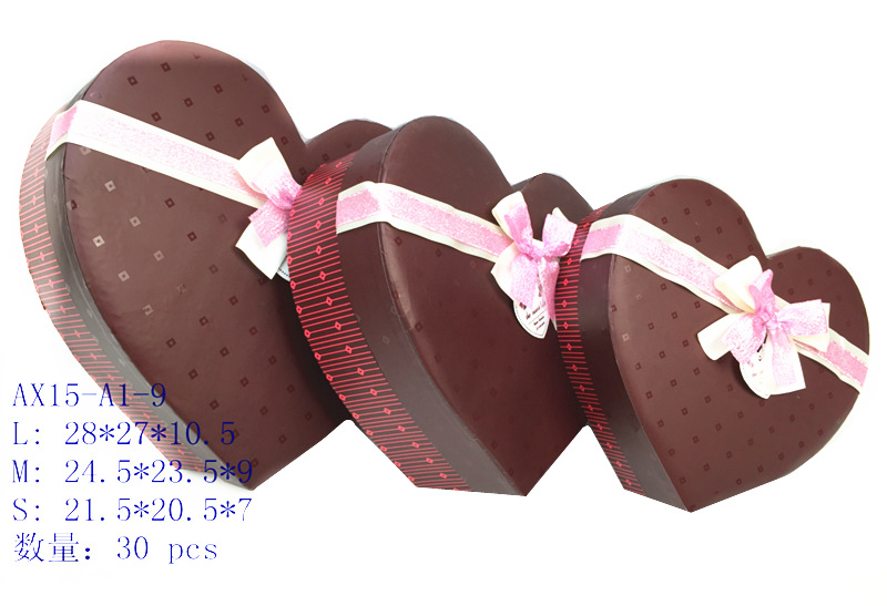 New gift box heart-shaped gift box heart candy box valentine's day gift box heart gift box