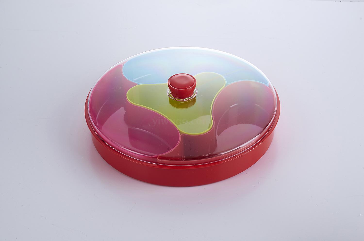 Blue Plastic Dried Fruit Tray Storage with Lid Fruit Box Separated by a Nut Plate Candy Box Fruit Box Blue Plastic Dried Fruit Tray Storage with Lid Fruit Box Separated by a Nut Plate Candy Box Fruit Box
