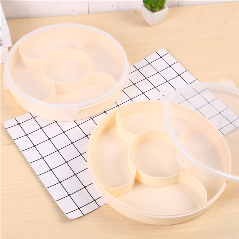 Split candy box plastic fruit bowl with lid
