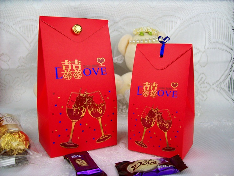 Creative Wedding Candies Box Wedding Celebration Red Chinese and Western Candy Box Packaging 58009 Small Creative Wedding Candies Box Wedding Celebration Red Chinese and Western Candy Box Packaging 58009 Small