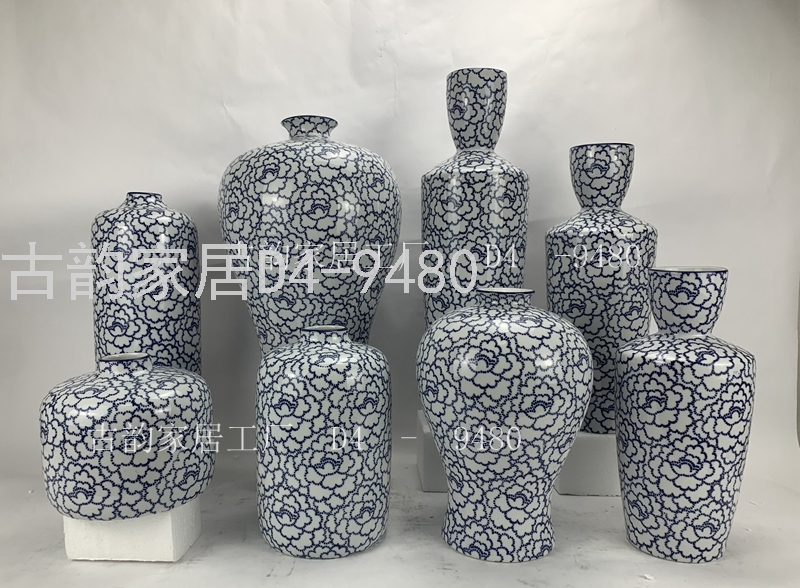 Guyun Home Factory Ceramic Crafts Decorative Flower Vase Blue and White Porcelain Candy Box Decorations D4-9480 Guyun Home Factory Ceramic Crafts Decorative Flower Vase Blue and White Porcelain Candy Box Decorations D4-9480