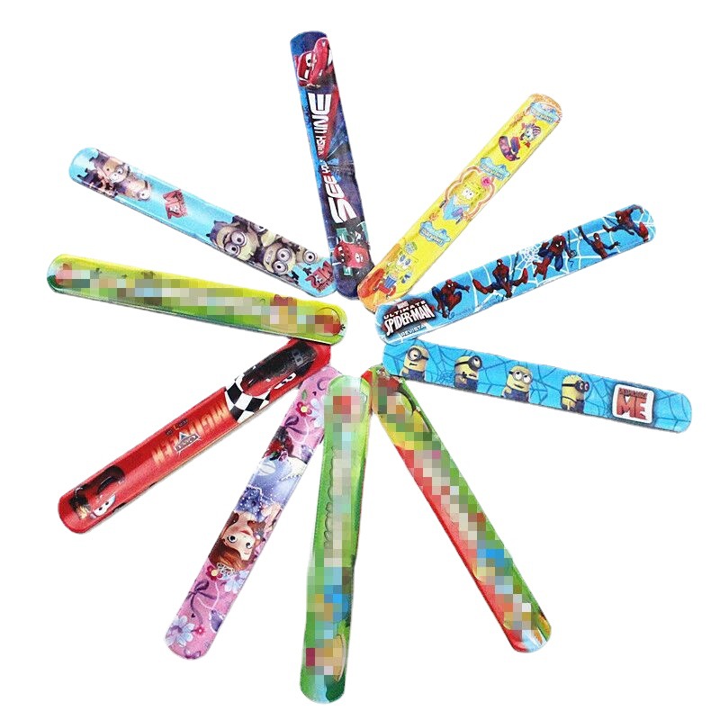 Cartoon Ring Pop Silicone Racket Hand Strap Reflective Wrist Strap PVC Small Gifts for Children Wholesale