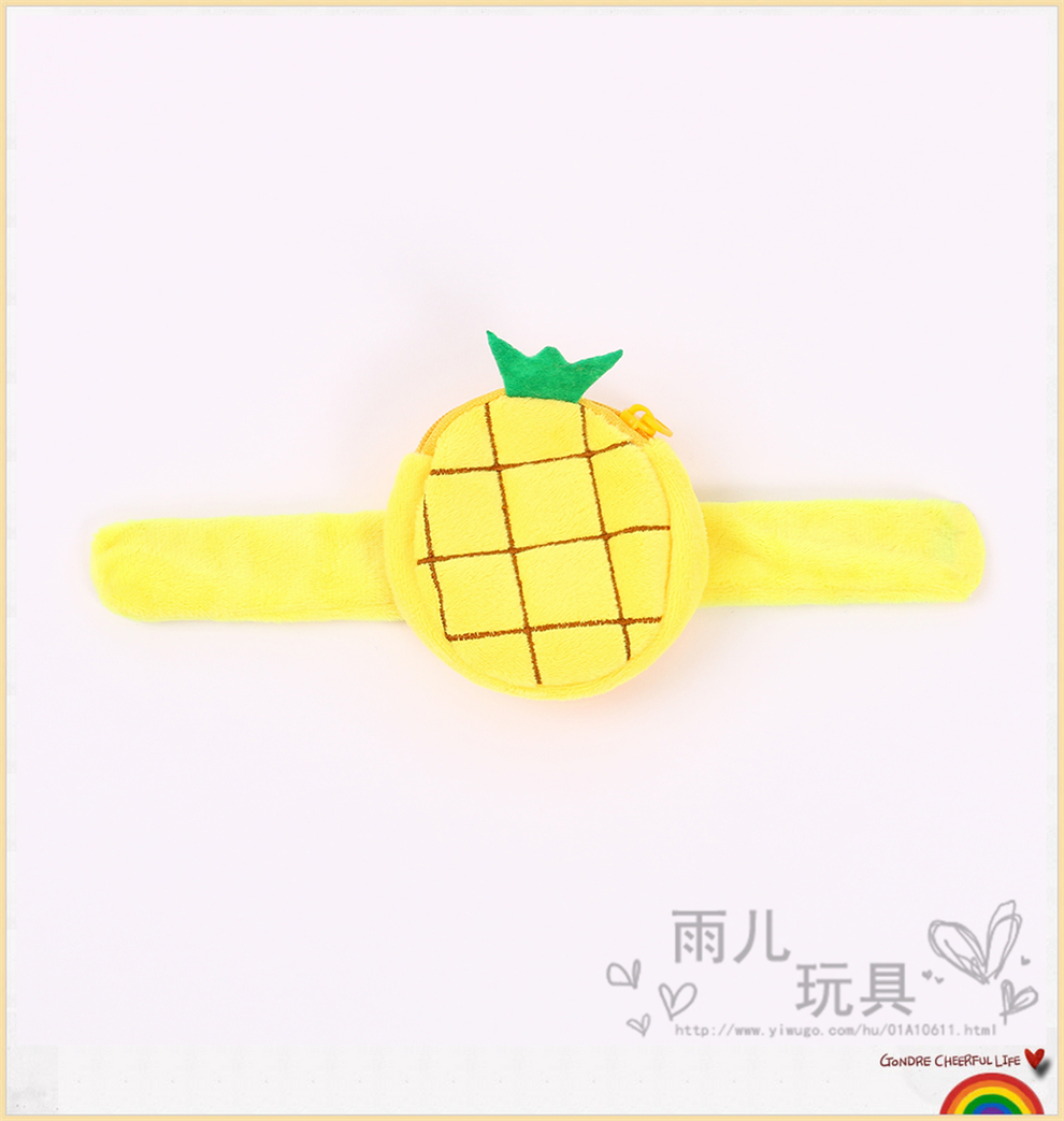 Cute Cartoon Fruit Series Plush Coin Purse New Children's Ring Pop Doll Wrist Strap Toy Small Wallet Cute Cartoon Fruit Series Plush Coin Purse New Children's Ring Pop Doll Wrist Strap Toy Small Wallet