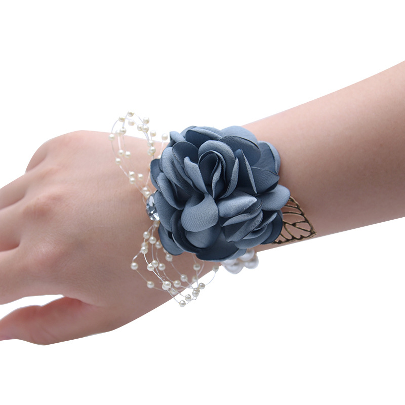 Wrist Flower Bride and Bridesmaid Sisters Group Wrist Flower Corsage Hand Gift Children Dance Handed Flower Halloween