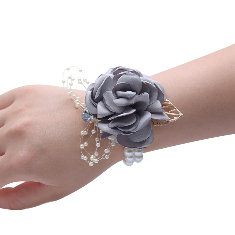 Wrist Flower Bride and Bridesmaid Sisters Group Wrist Flower Corsage Hand Gift Children Dance Handed Flower Halloween Wrist Flower Bride and Bridesmaid Sisters Group Wrist Flower Corsage Hand Gift Children Dance Handed Flower Halloween
