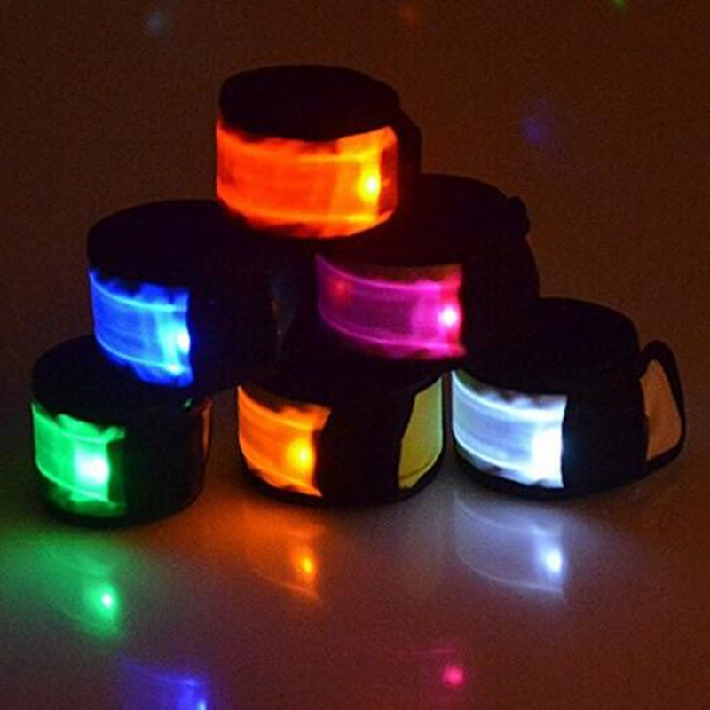 Cross-Border Supply Led Glowing Wrist Band Luminous Arm Strap Outdoor Cycling Sports Life-Saving Props Large Size