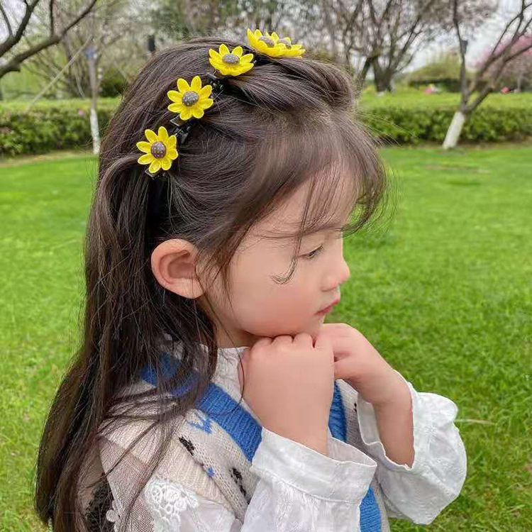 2021 Internet Hot New Broken Hair Lazy Headband Girl Cute Flowers Hairpin Braided Hair Little Clip Hairpin Headdress