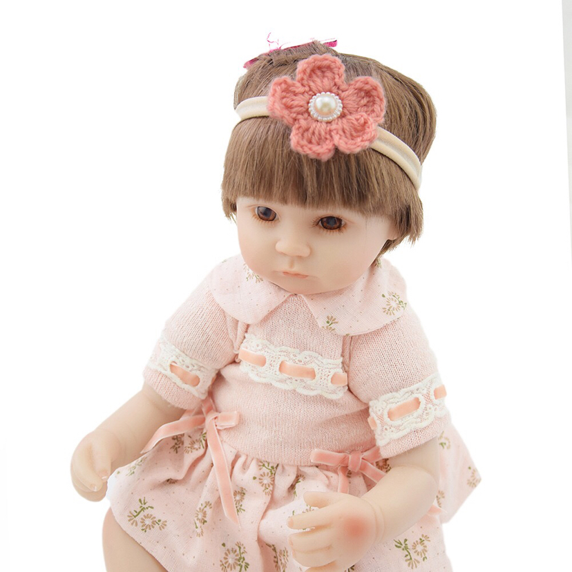 Children's Nylon Hair Band Elastic Soft Headband Wool Flowers Headdress Baby Decorative Headdress Flower Infant Photo Headgear