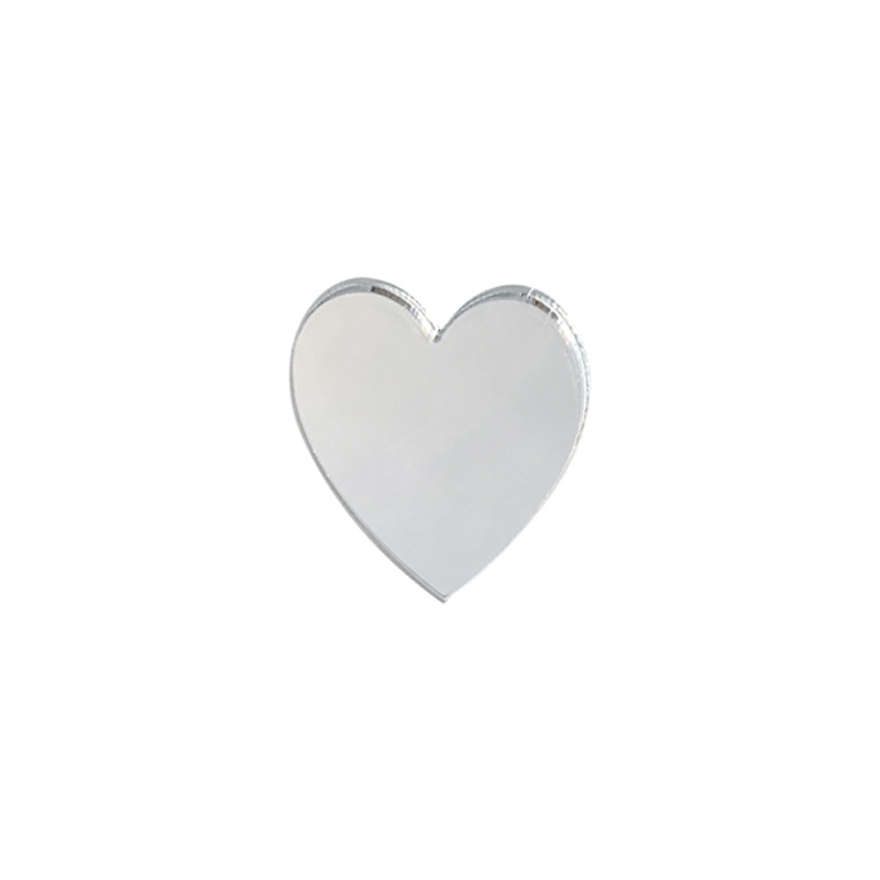 Summer Love Heart Flowers Mirror Barrettes Side Clip Side Little Clip Headdress Girl&#039;s Hair Hoop 2021new