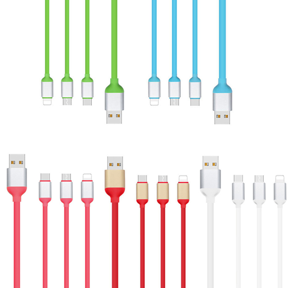Three-in-One Data Cable for Android Type-C Three-in-One Data Cable Bouncy Data Cable LeTV Charging Cable