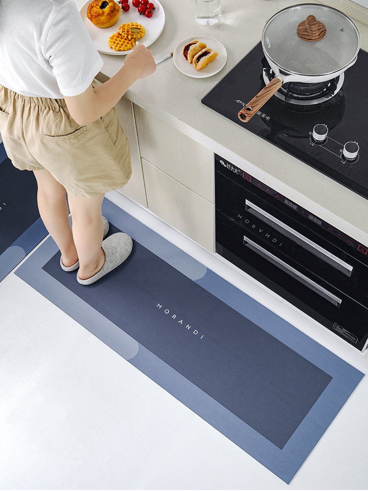 Kitchen Floor Mat Carpet Washable Erasable Carpet Oil-Proof Waterproof Non-Slip Absorbent Floor Mat Stain-Resistant Bouncy Rubber Pad Kitchen Floor Mat Carpet Washable Erasable Carpet Oil-Proof Waterproof Non-Slip Absorbent Floor Mat Stain-Resistant Bouncy Rubber Pad