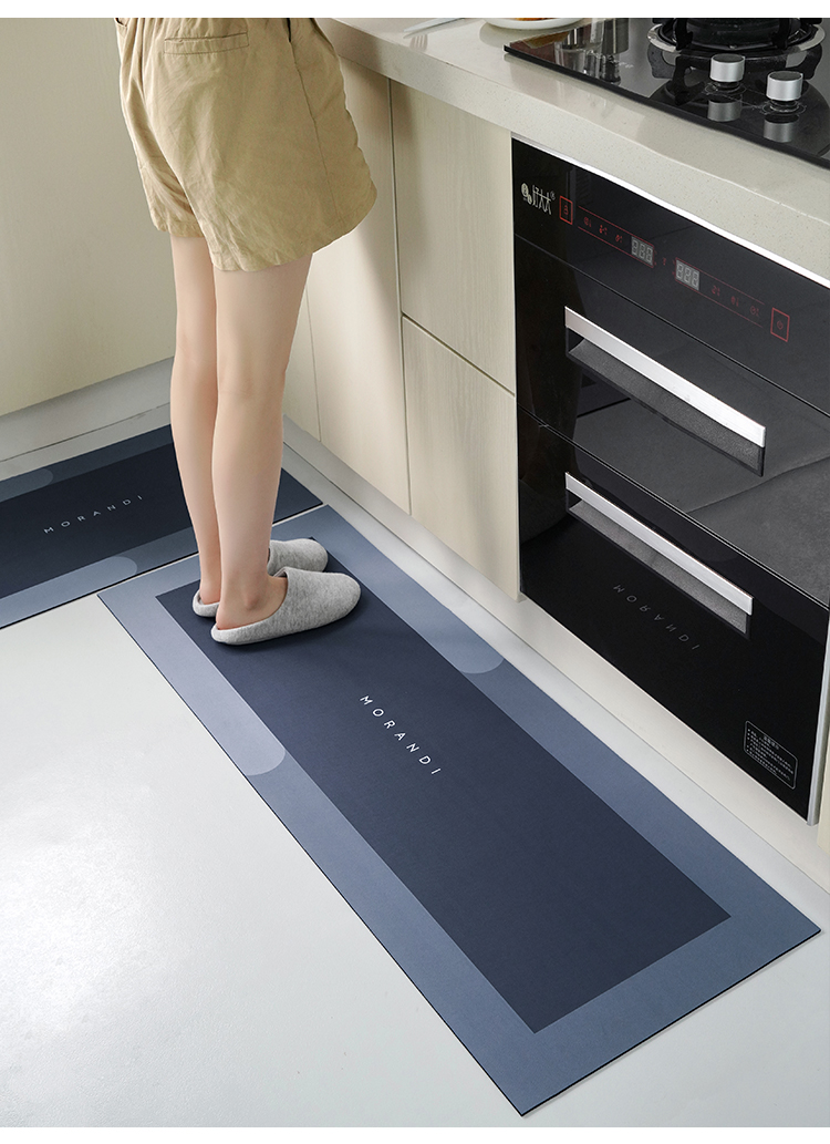 Kitchen Floor Mat Carpet Washable Erasable Carpet Oil-Proof Waterproof Non-Slip Absorbent Floor Mat Stain-Resistant Bouncy Rubber Pad Kitchen Floor Mat Carpet Washable Erasable Carpet Oil-Proof Waterproof Non-Slip Absorbent Floor Mat Stain-Resistant Bouncy Rubber Pad