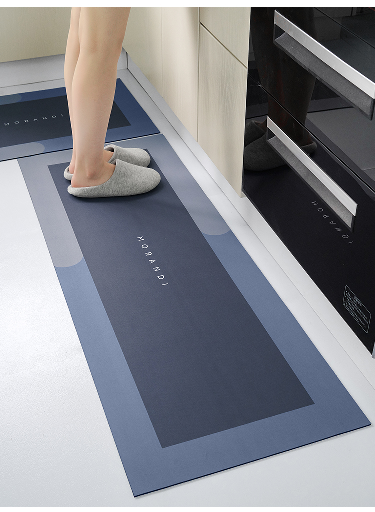 Kitchen Floor Mat Carpet Washable Erasable Carpet Oil-Proof Waterproof Non-Slip Absorbent Floor Mat Stain-Resistant Bouncy Rubber Pad Kitchen Floor Mat Carpet Washable Erasable Carpet Oil-Proof Waterproof Non-Slip Absorbent Floor Mat Stain-Resistant Bouncy Rubber Pad