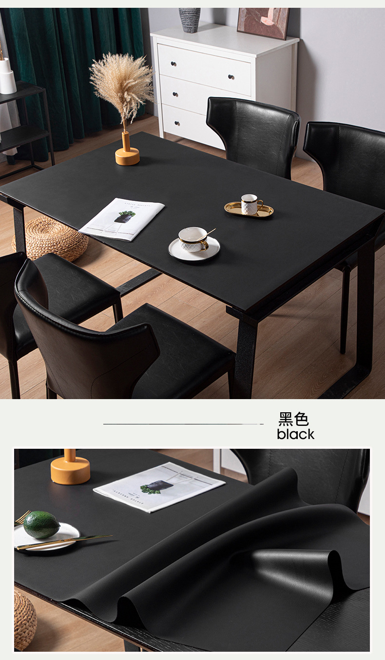 Bouncy Silicone Solid Color Table Mat Leather Tablecloth Waterproof Oil-Proof Disposable Dining Table Cushion Anti-Scald Light Luxury Advanced Tea Table Cloth Bouncy Silicone Solid Color Table Mat Leather Tablecloth Waterproof Oil-Proof Disposable Dining Table Cushion Anti-Scald Light Luxury Advanced Tea Table Cloth