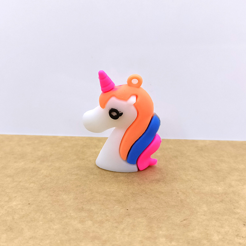 DIY Color Bouncy Unicorn Pony Decorative Headdress Accessories Accessories Keychain Pendant Unicorn Factory Wholesale