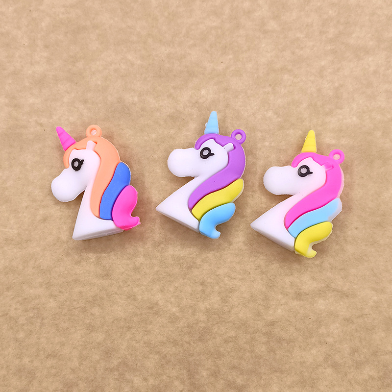 DIY Color Bouncy Unicorn Pony Decorative Headdress Accessories Accessories Keychain Pendant Unicorn Factory Wholesale