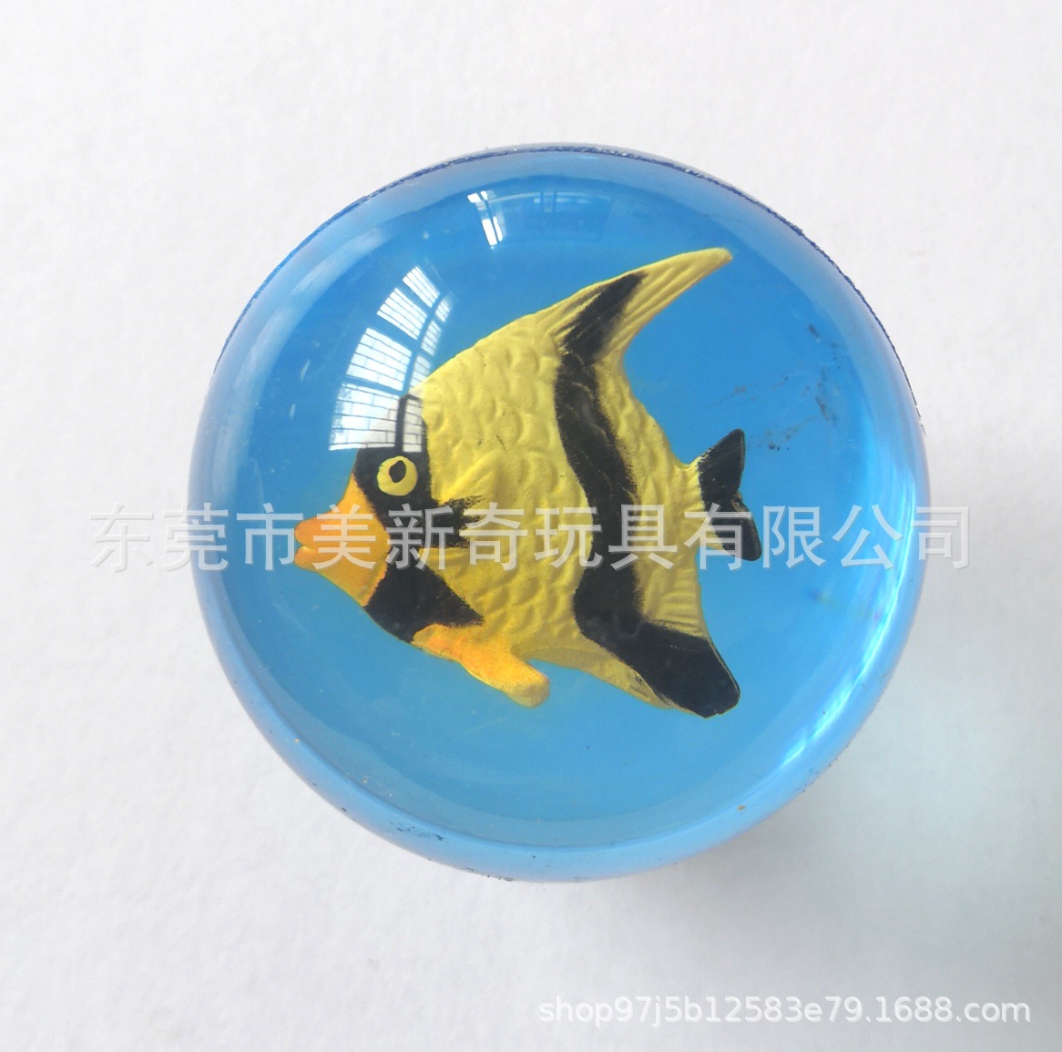 Manufacturer 45 Ocean Fish Doll Ball Environmental Protection Elastic Ball Bouncy Ball Jumping Ball Bouncing Ball Supply