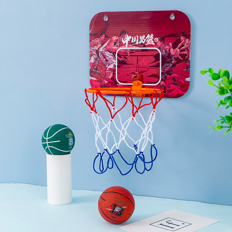 Toy Small Basketball Trainer Set Children Student Shooting Training Elastic Ball Small Toy Bouncy Ball