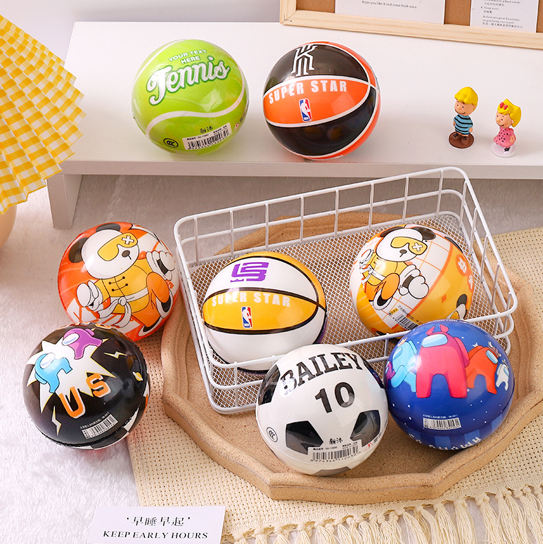 Large Size 10cm Elastic Ball Children Student Slap Small Basketball Cartoon Print Bouncing Ball Children Pu Bouncy Ball Large Size 10cm Elastic Ball Children Student Slap Small Basketball Cartoon Print Bouncing Ball Children Pu Bouncy Ball