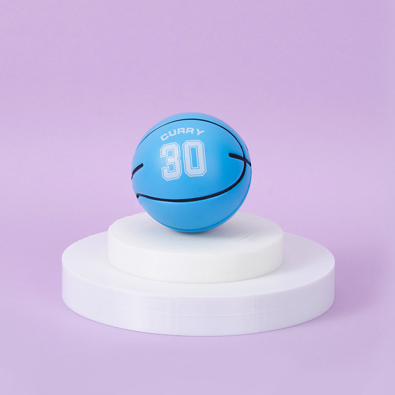 Solid Small Basketball Cartoon Pu Bouncing Ball High Elasticity Good Grip Children Student Toys Small Ball Bouncy Ball