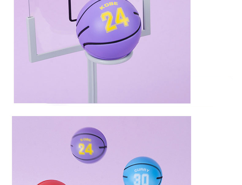 Solid Small Basketball Cartoon Pu Bouncing Ball High Elasticity Good Grip Children Student Toys Small Ball Bouncy Ball