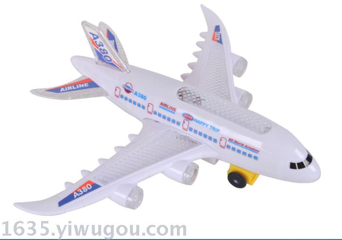 Universal wheel toy electric model passenger plane model sound and light music booth sales