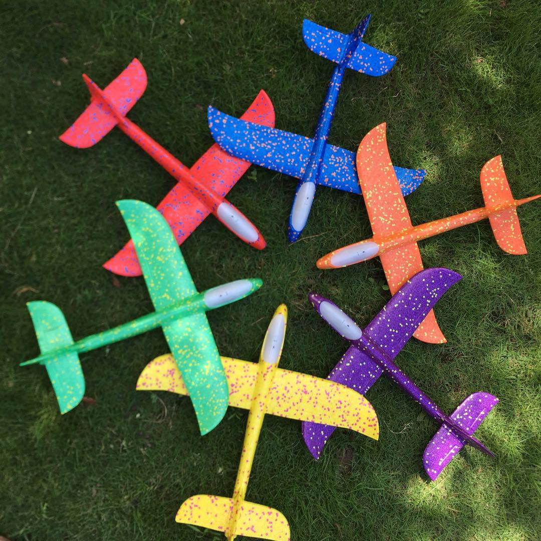 Hand Throw Plane Bubble Plane Glider EPP Splicing Aircraft Model Stall Net Red Toy Aircraft