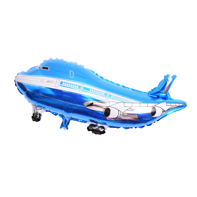 Children&#039;s Birthday Decoration Passenger Plane Balloon Baby Party Arrangement Aluminum Foil Balloon Cartoon Aircraft Toy Aluminum Film Balloon