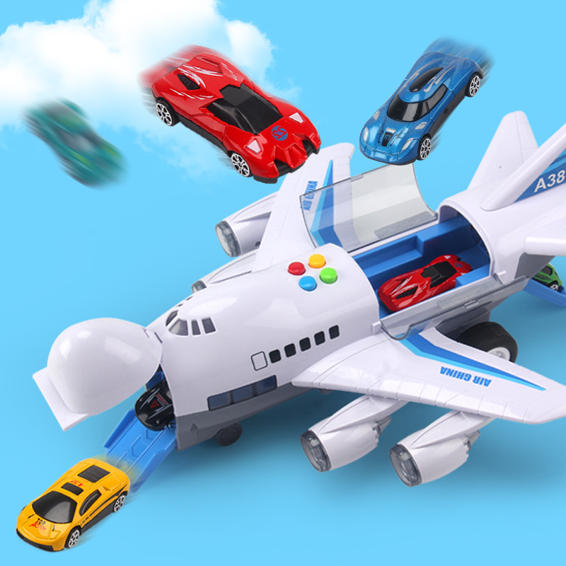 Children&#039;s Toy Airplane Model Oversized Boy Toy Car Concert Story Telling Inertial Passenger Plane Track