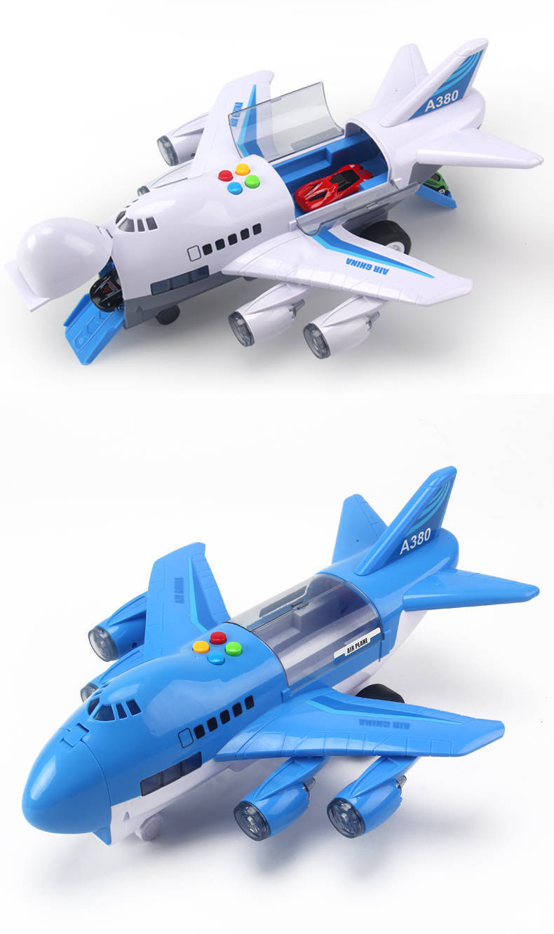 Children's Toy Airplane Model Oversized Boy Toy Car Concert Story Telling Inertial Passenger Plane Track