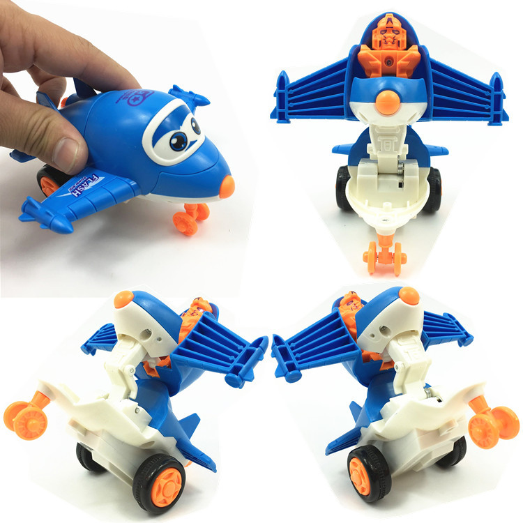 Collision Deformation Small Aircraft Inertial Aircraft Man Deformation Robot Children's Aircraft Model Toy Plane Toy