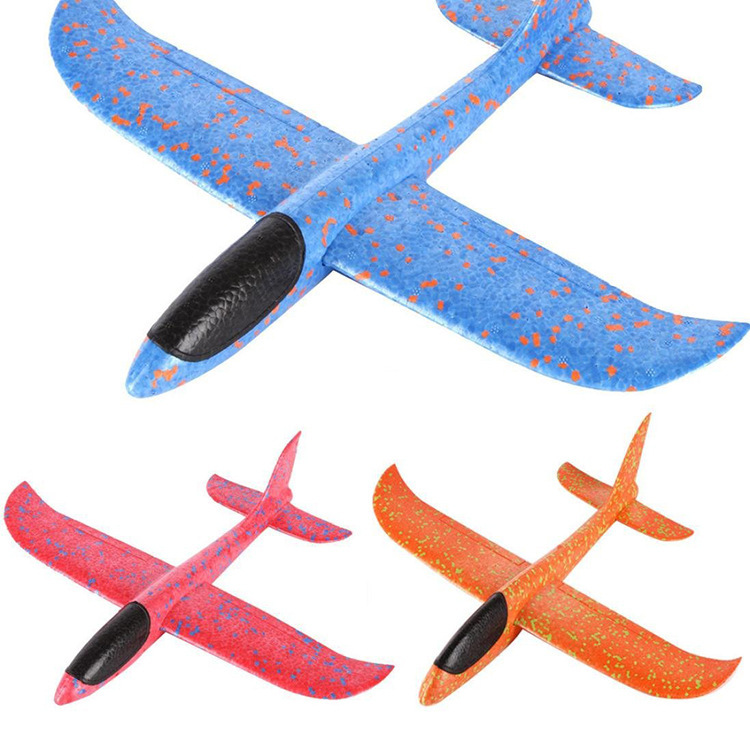 Factory Direct Sales LED Light Hand Throw Plane Hand Diamond Aircraft Bubble Plane Luminous Toy