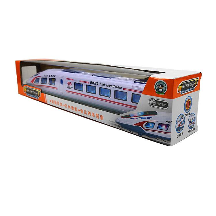 Children&#039;s Electric Universal Wheel CRH Harmony Locomotive Toy Light Music Simulation High-Speed Rail Motorcoach Train Model