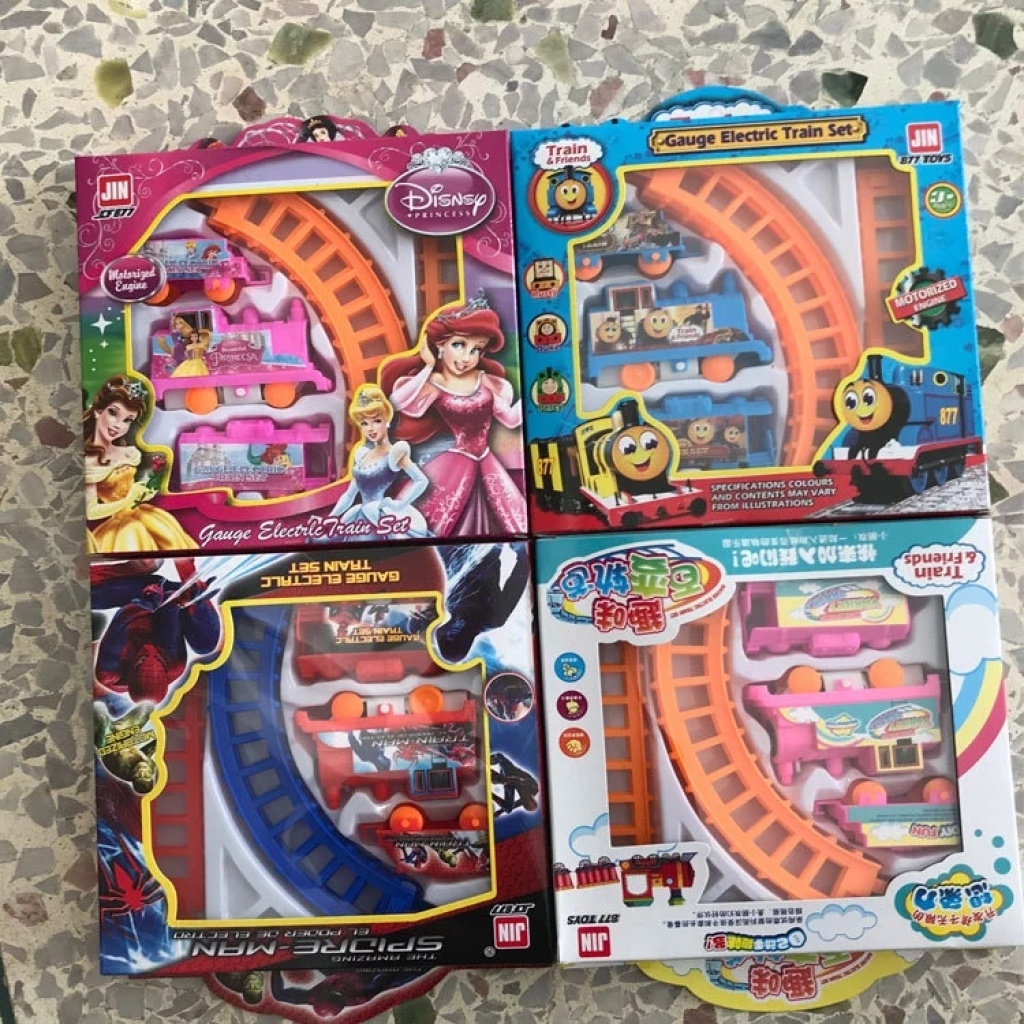 877 Toy Railway Children's Boy Gift Toy Racing Stall Wholesale Small Train Electric Puzzle DIY Track