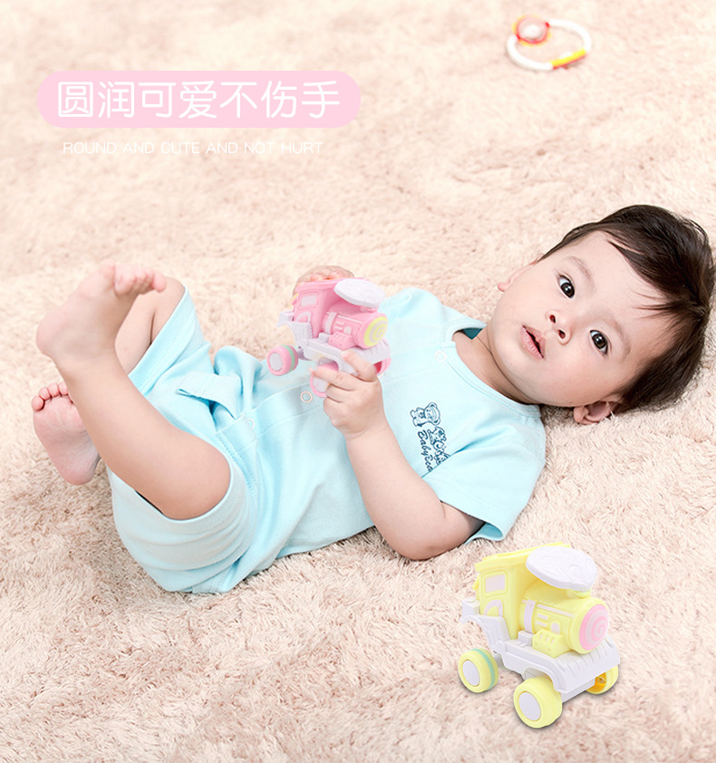 Press Rolling Train Children's Toys 3-6 Years Old Baby Boy Tilting Locomotive Toy Car Factory Wholesale