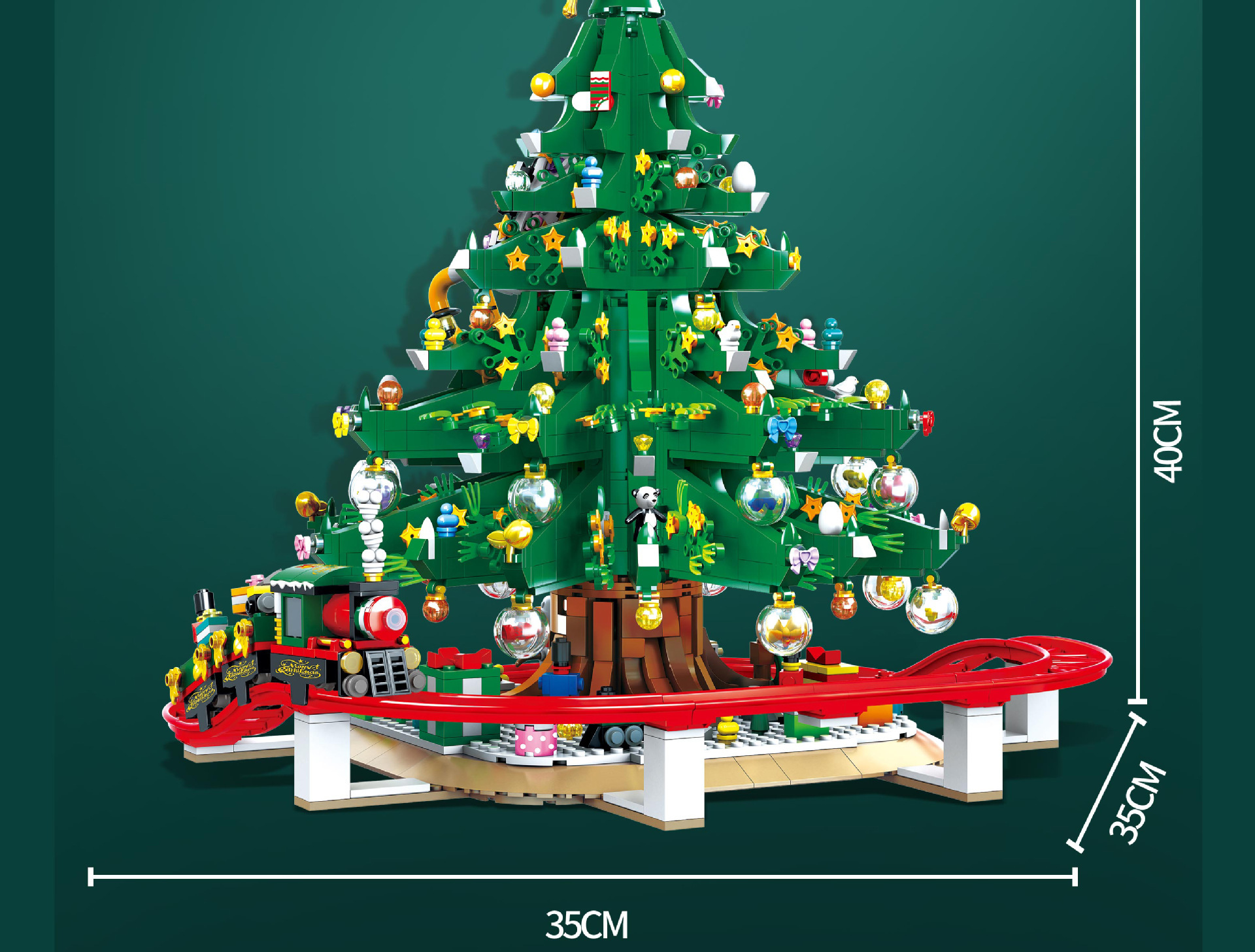 Double Elephants 88013 Christmas Tree House Elk Train Assembling Small Particles Building Blocks Toy Holiday Gift Model Ornaments Double Elephants 88013 Christmas Tree House Elk Train Assembling Small Particles Building Blocks Toy Holiday Gift Model Ornaments
