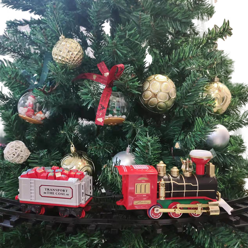 Foreign Trade Electric Christmas Train Electric Sound and Light Hanging Christmas Tree Christmas Rail Car Christmas Gift Toy Foreign Trade Electric Christmas Train Electric Sound and Light Hanging Christmas Tree Christmas Rail Car Christmas Gift Toy