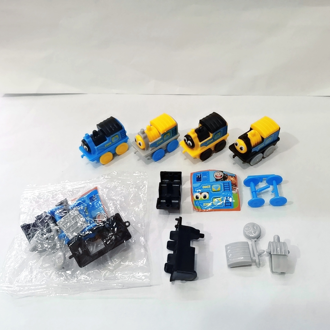 Children&#039;s New Four-Color Assembled Small Train Boy&#039;s Small Toy Capsule Toy Small Gift Food Capsule Toy Kinder Joy
