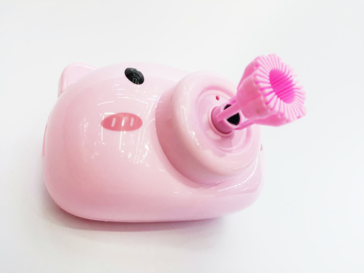 Web Celebrity Hot Style Piggy Camera Bubble Electric Light Music Bubble Gun Two Color Mix