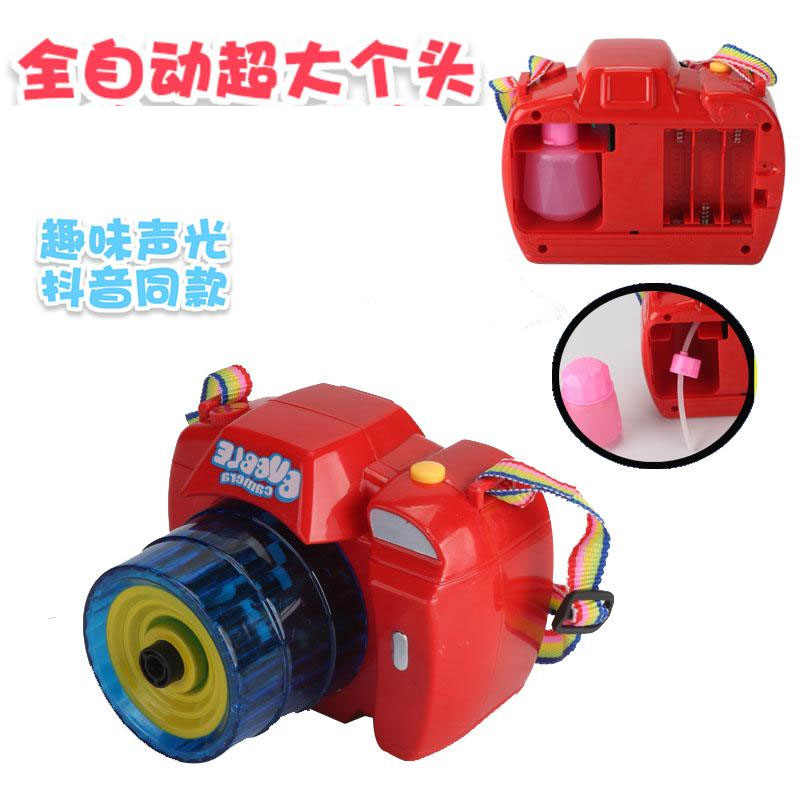 Automatic bubble gun lighting music electric bubble blowing magic camera Automatic bubble gun lighting music electric bubble blowing magic camera